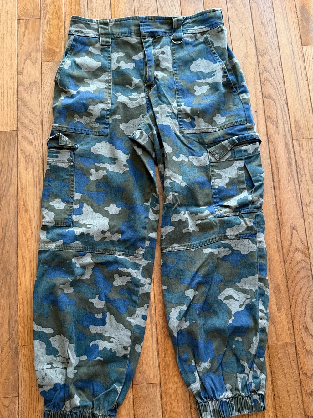 wild fable Blue and Green Camo Cargo Joggers
